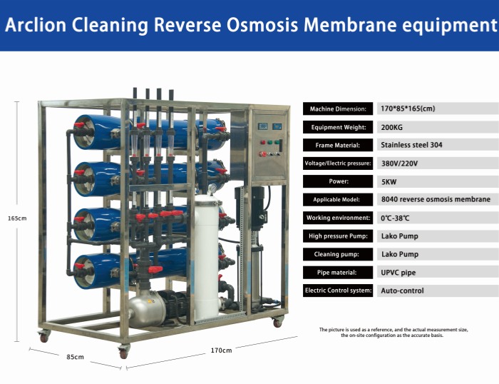 Arclion Cleaning Reverse Osmosis Membrane Equipment